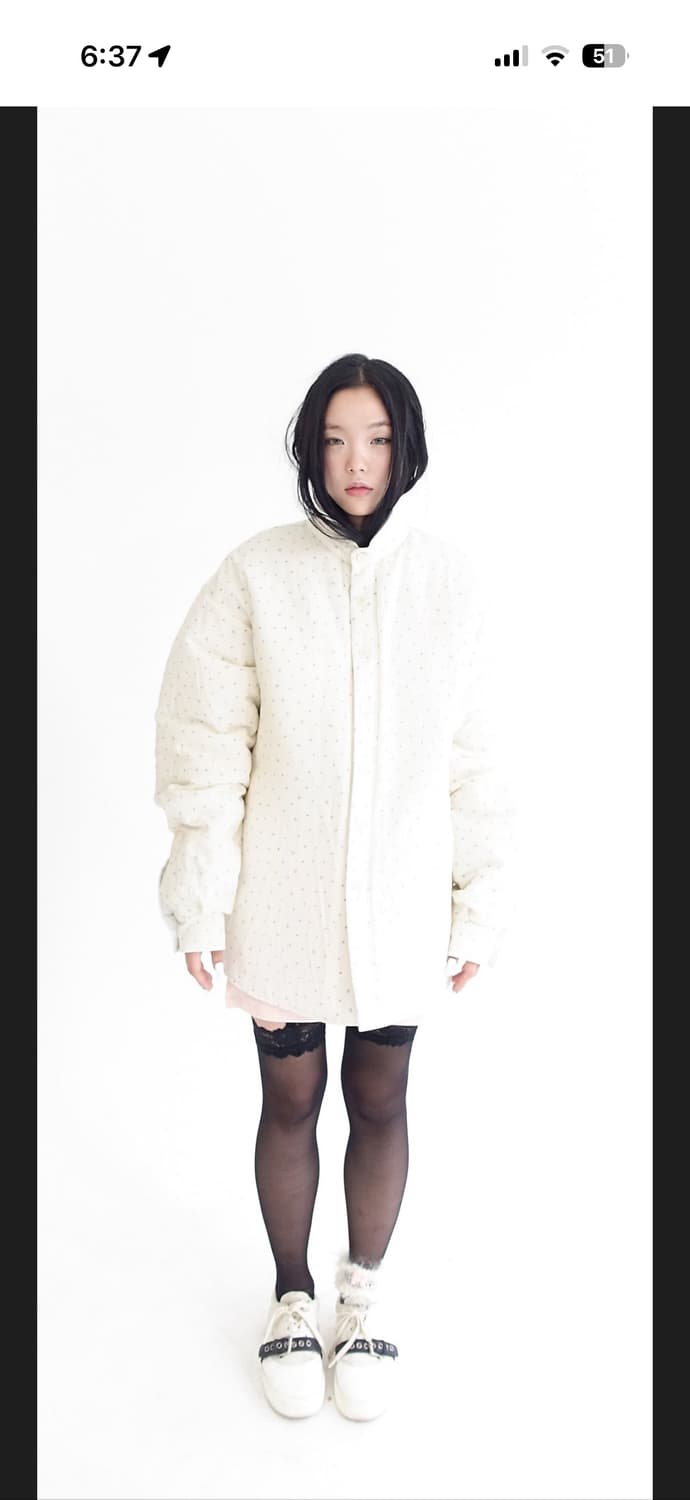 플미가능)샵페어리 패디드 코지 패턴 셔츠 패딩 자켓 체크 페어리 상품이미지2