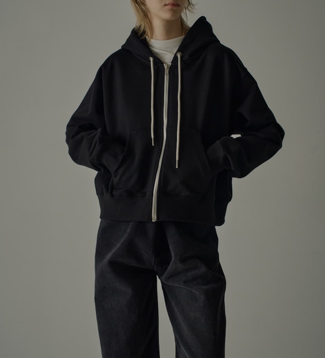 파사드패턴 프렌치 후드 집업 S _ 여성 상품이미지1