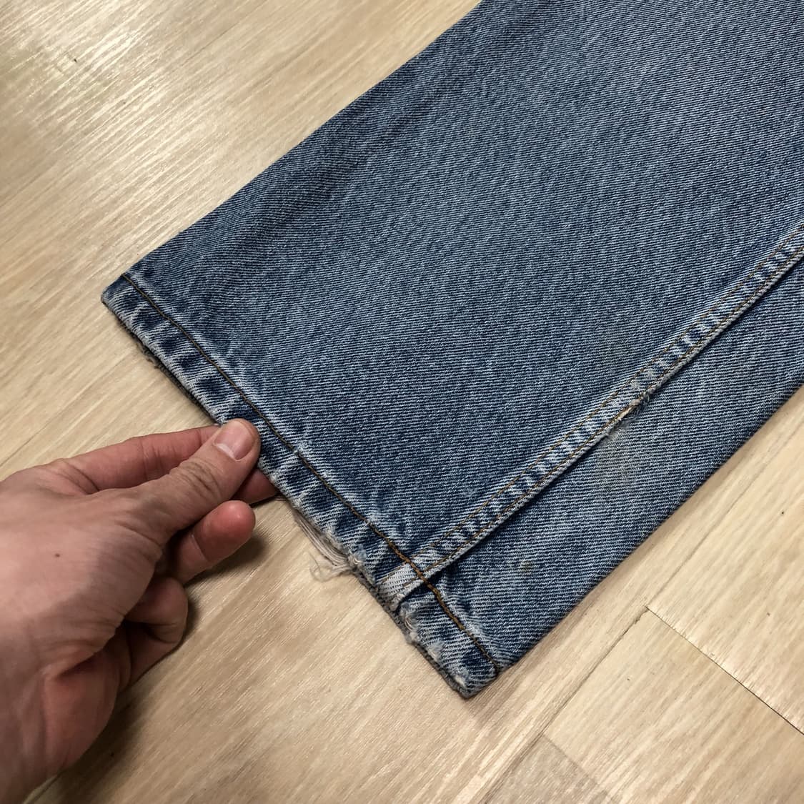 (30) 90‘s 빅존 BIG JOHN 레귤러 스트레이트핏 연청 데님 상품이미지2