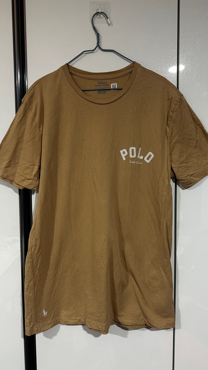 폴로 랄프로렌 로고 브라운 반팔 티셔츠 M 상품이미지1