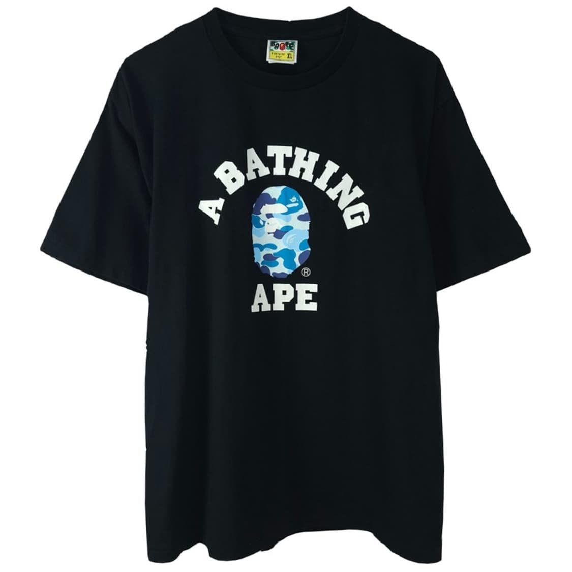 [베이프] ABC 카모 컬리지 티셔츠 블랙 블루 P01732 상품이미지2