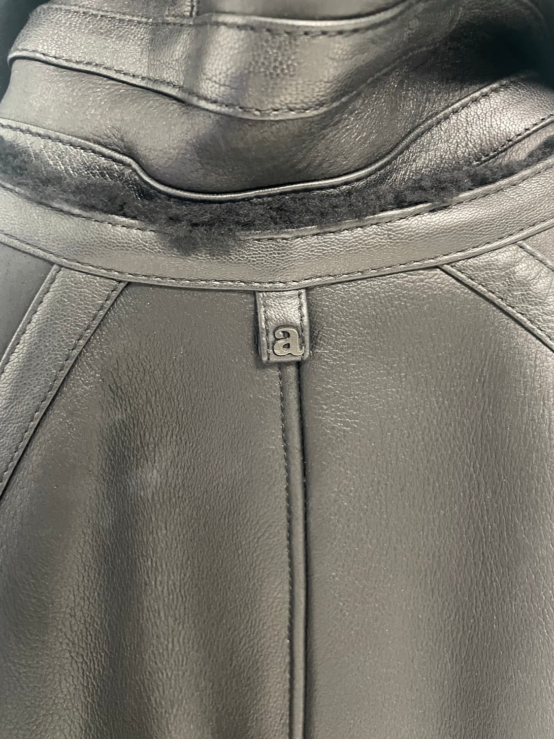 알레그리 양가죽 후드 무스탕 48사이즈 상품이미지6