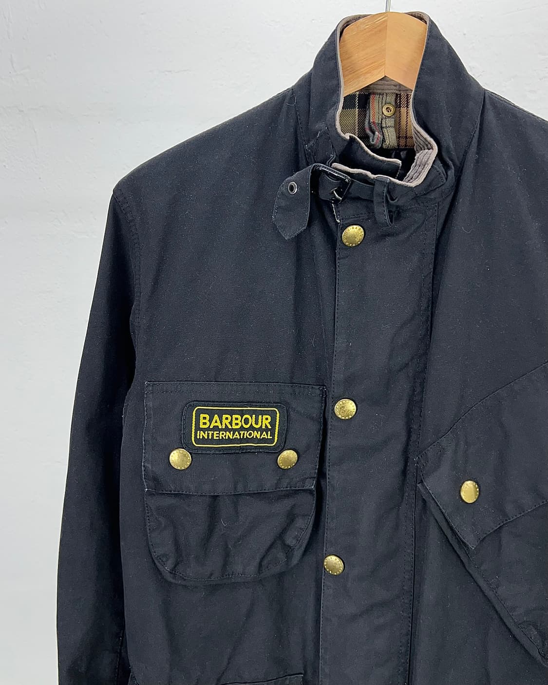 바버 인터네셔널 블랙 오리지널 A7 왁스 코팅 자켓 상품이미지2