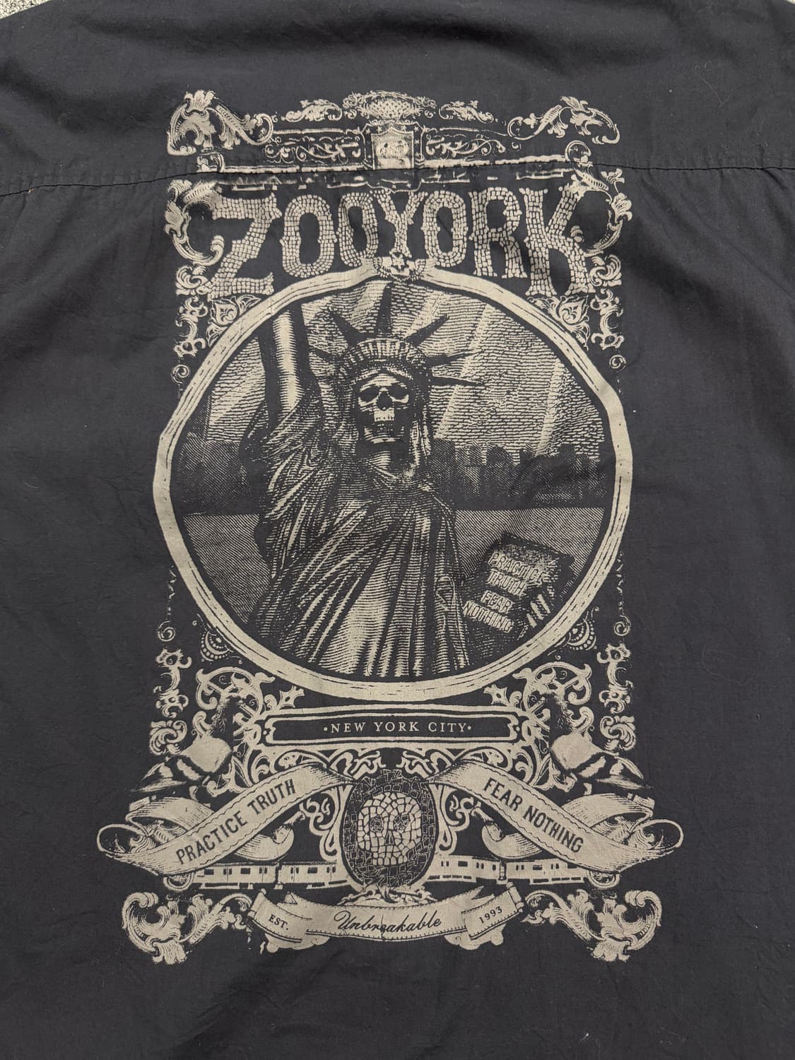 2XL) Zoo York 빈티지 후면 프린팅 반팔셔츠 상품이미지5