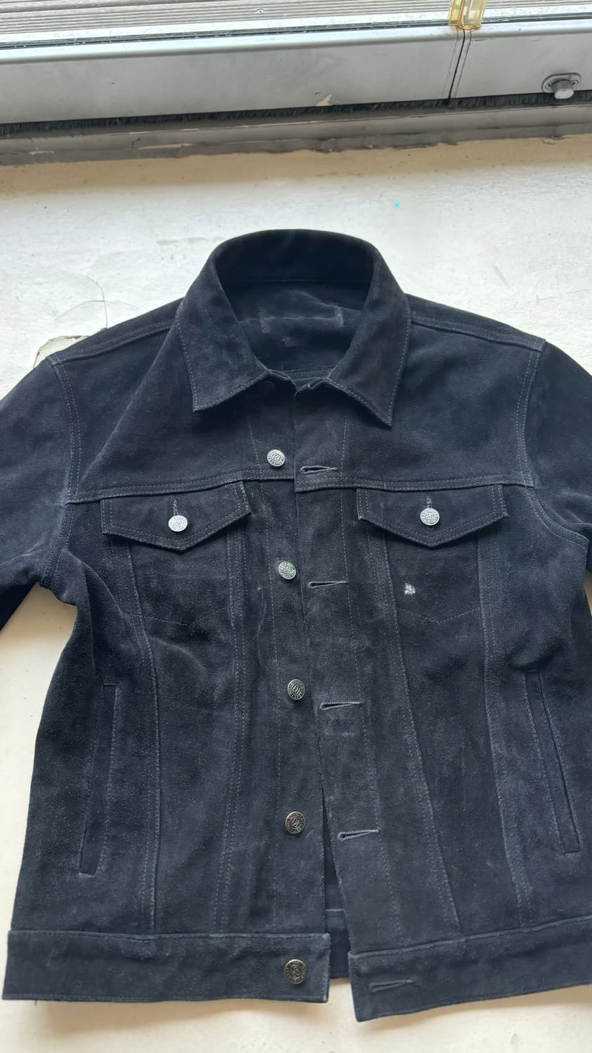 Stussy 2015 스웨이드 트러커 자켓 블랙 상품이미지1