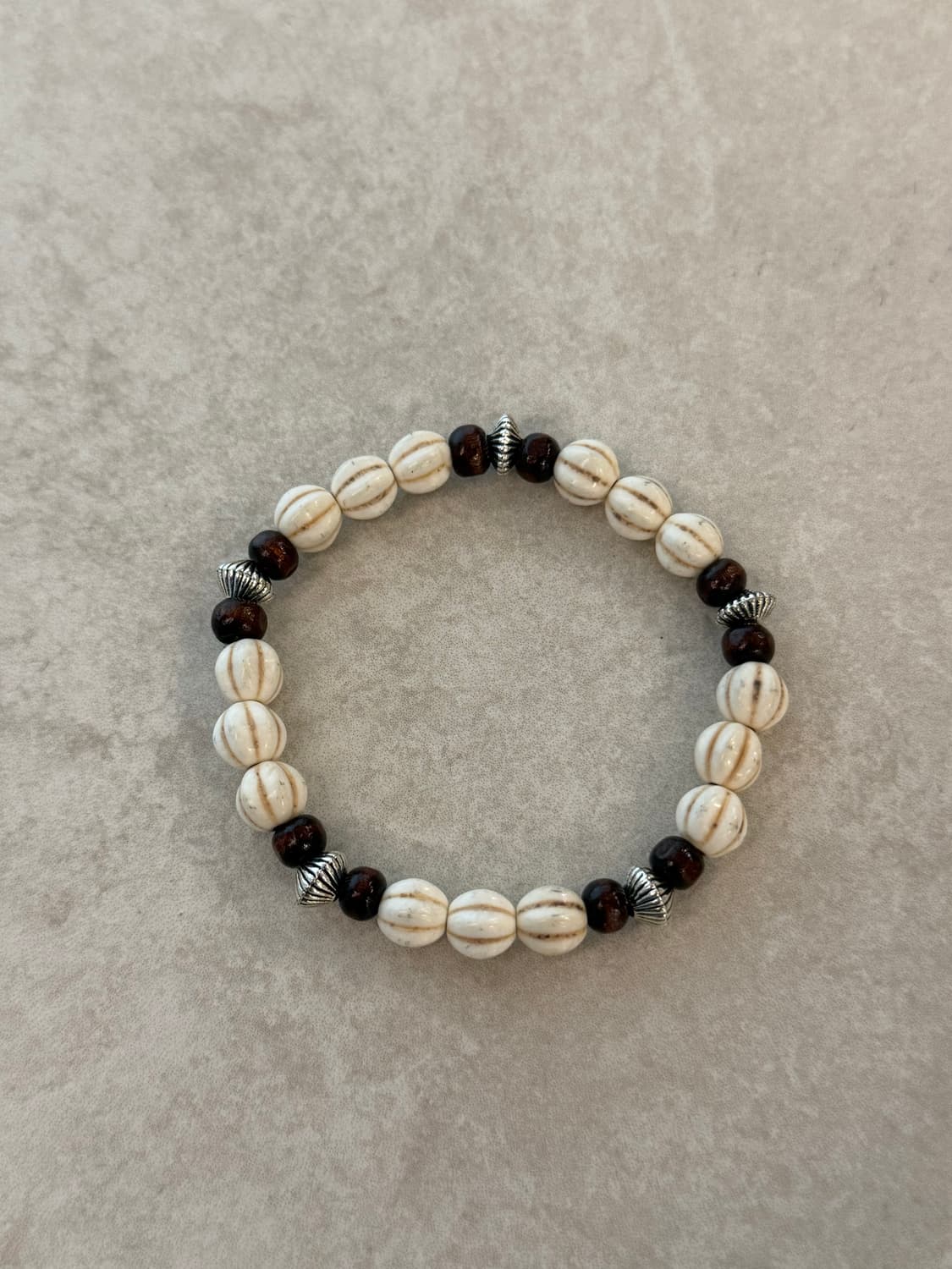 산호터키석 호두나무 팔찌 상품이미지1