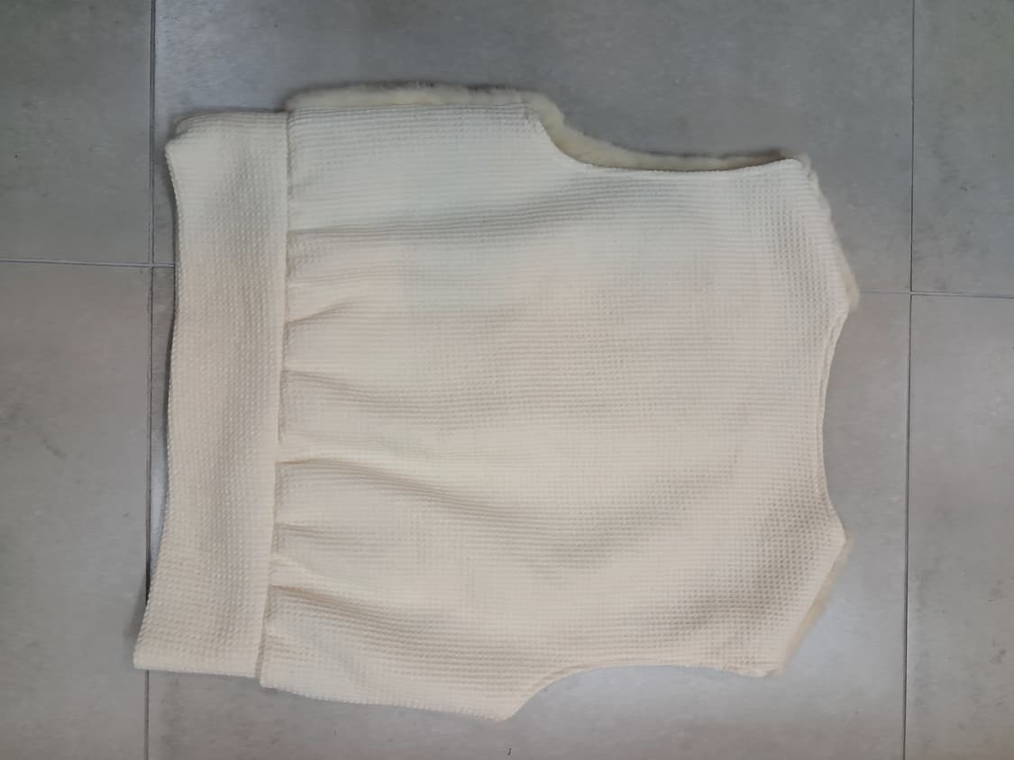 온앤온 아이보리 밍크 조끼 상품이미지2