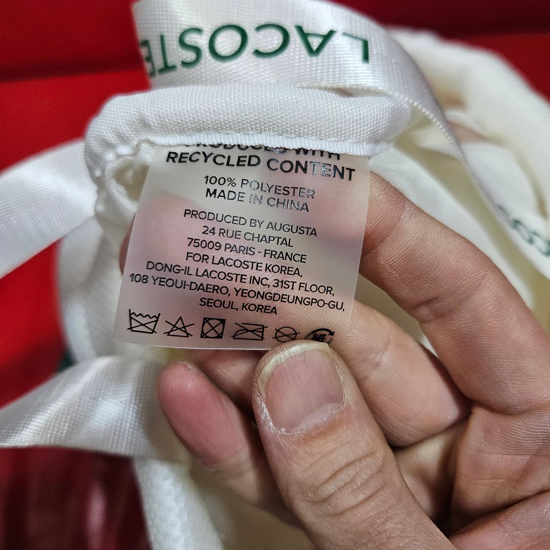 라코스테(Lacoste) 시그니처 빅로고 메쉬드 토트백 + 백팩 상품이미지7