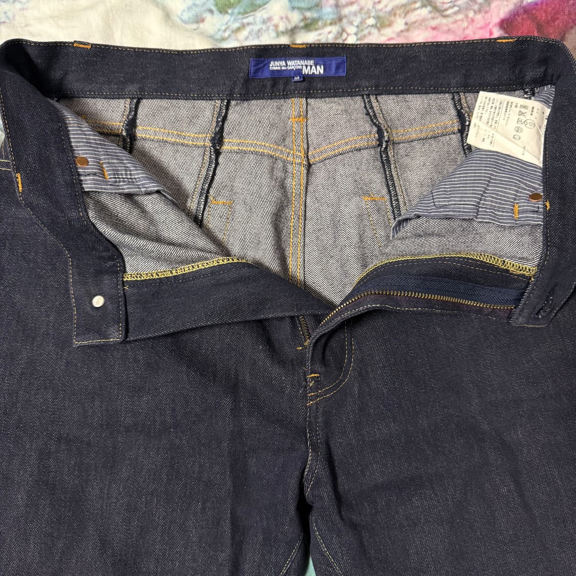 [M]준야와타나베 백 절개 재구축 데님 팬츠 상품이미지4