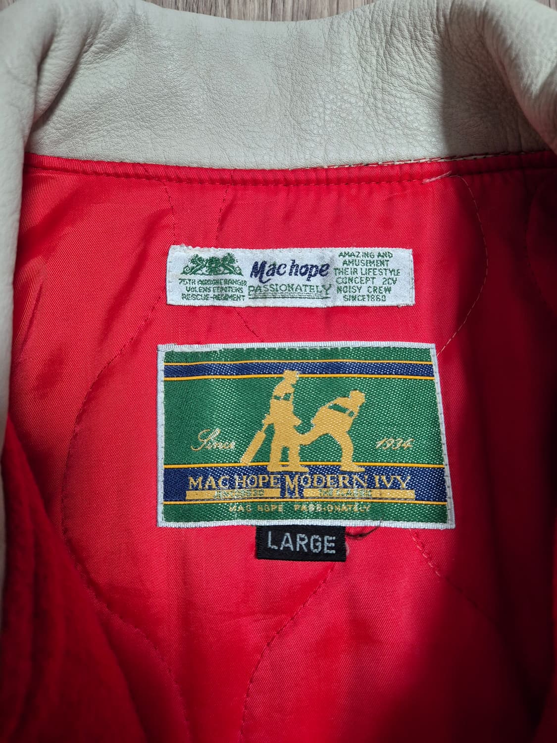 90s Machope 바시티 자켓 상품이미지3