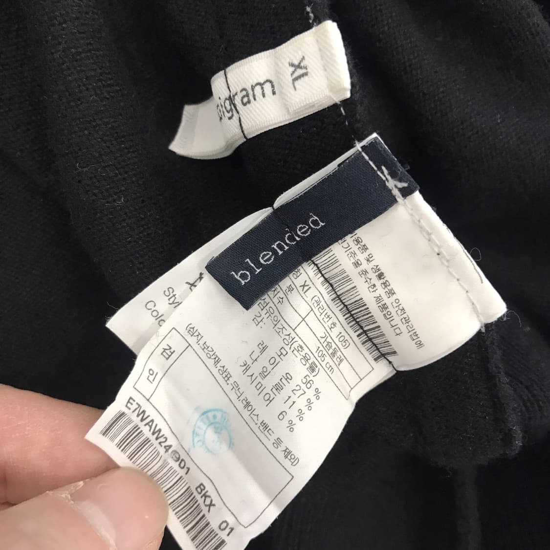 에피그램 24년형 EPIGRAM 시리즈 캐시미어 폴라니트 [XL] 상품이미지4