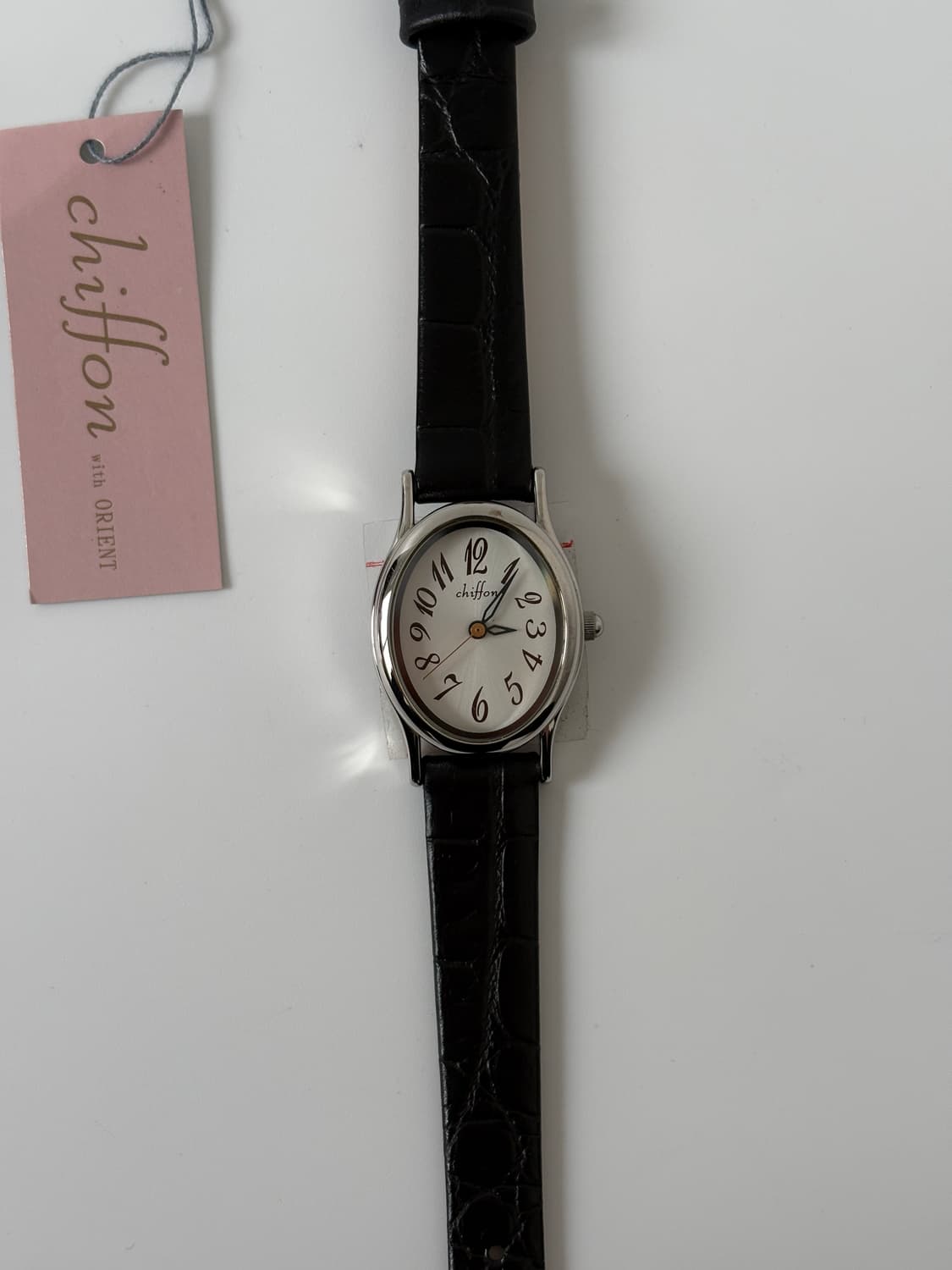 1990s Chiffon Silver Oval Ladies Quartz 상품이미지3