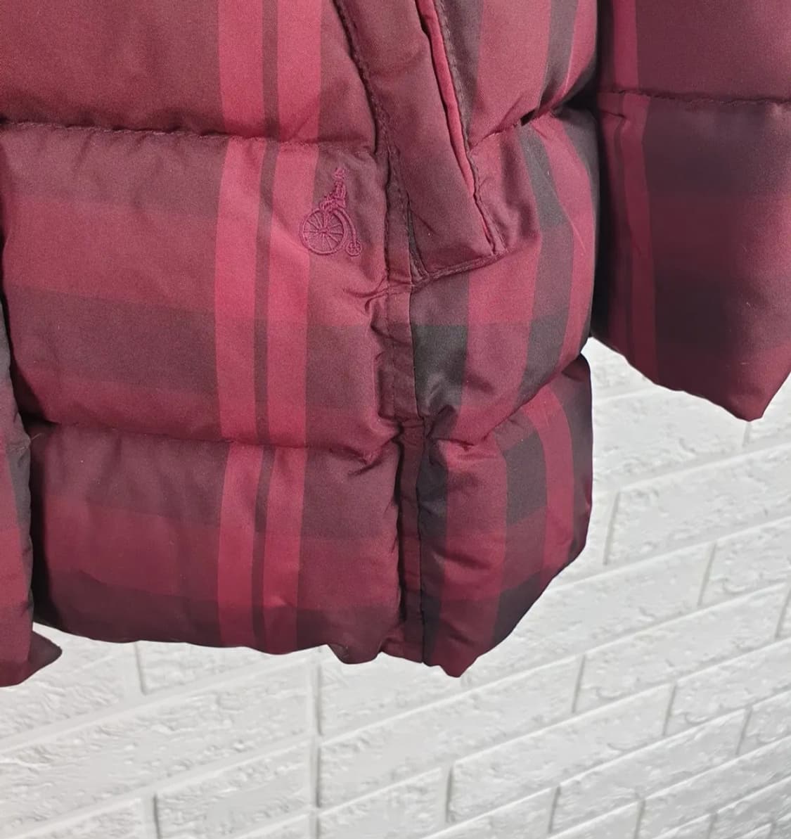 [155]빈폴키즈 빅체크 구스다운 패딩 상품이미지4