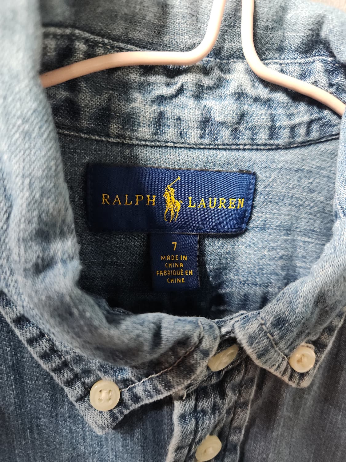 폴로 랄프로렌 보이즈 청 데님 셔츠 상품이미지4
