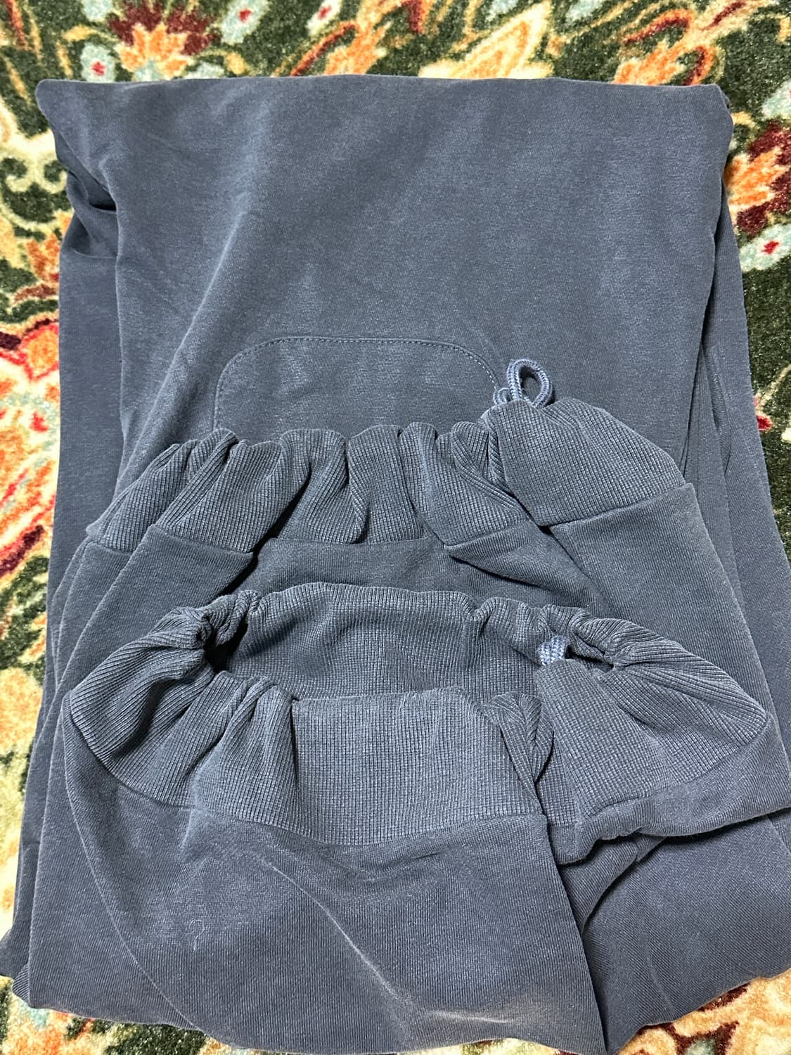 2사이즈) 에이옵 슈퍼 와이드 드레이프 팬츠 차콜 상품이미지3