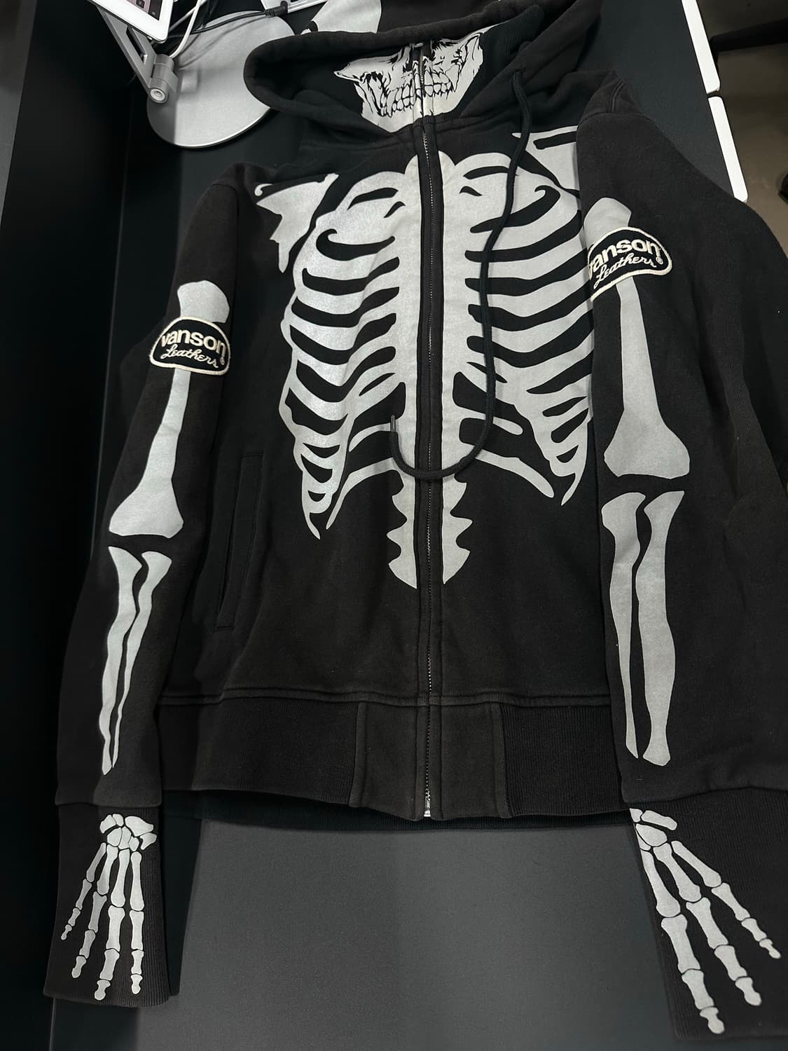 벤슨 본 스켈레톤 넥워머 후드 집업 상품이미지5