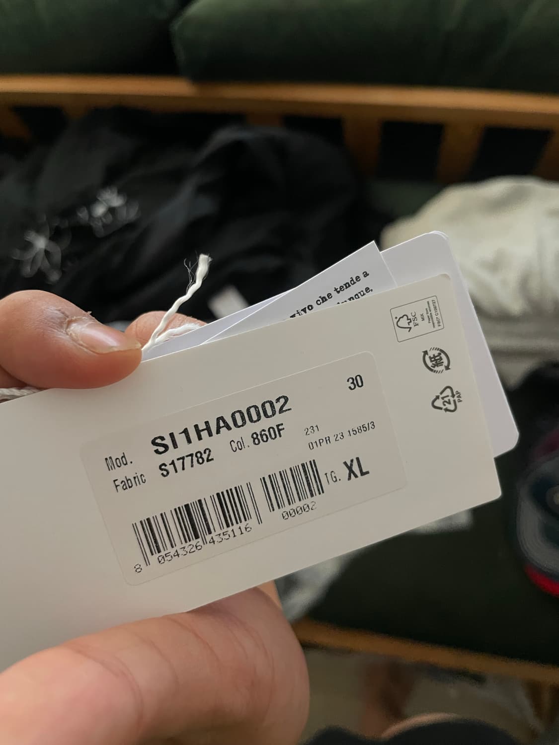 마르지앨라 풀오버 니트 차콜XL 상품이미지6