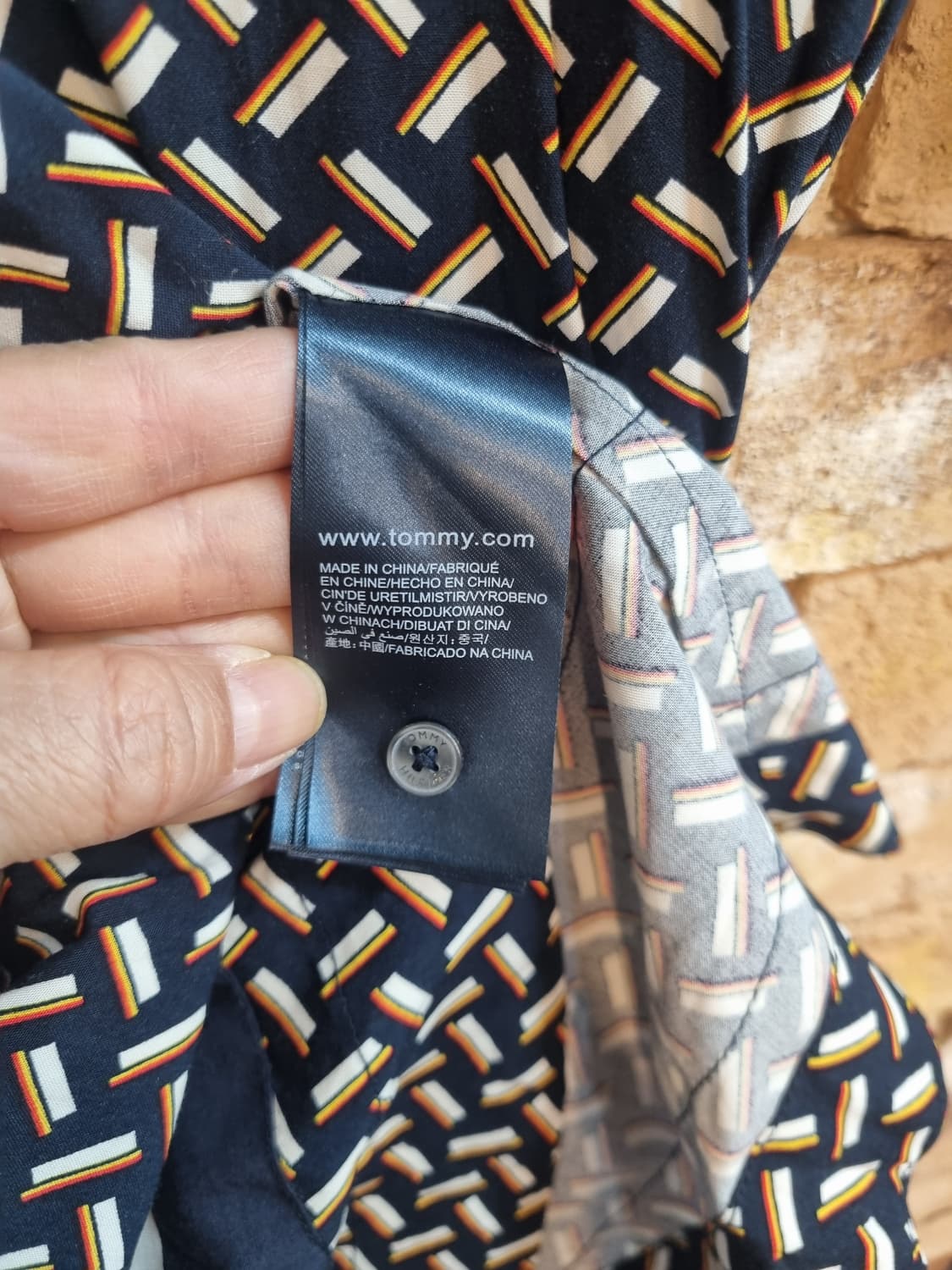 타미힐피거 패턴 셔츠 원피스 상품이미지4