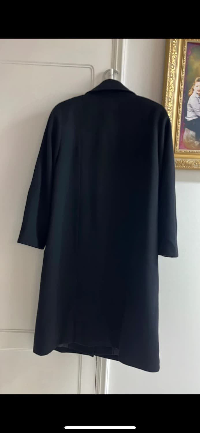 RICCI 블랙 캐시미어100코트 55,66 상품이미지4