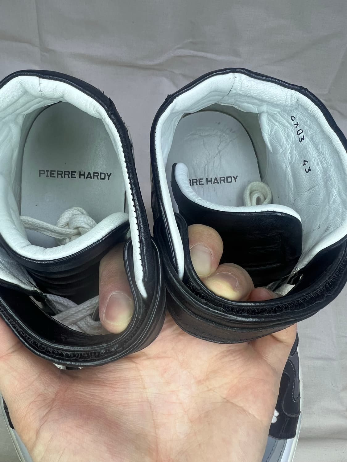 피에르하디 그라데이션 레더 하이탑 [43] 상품이미지9