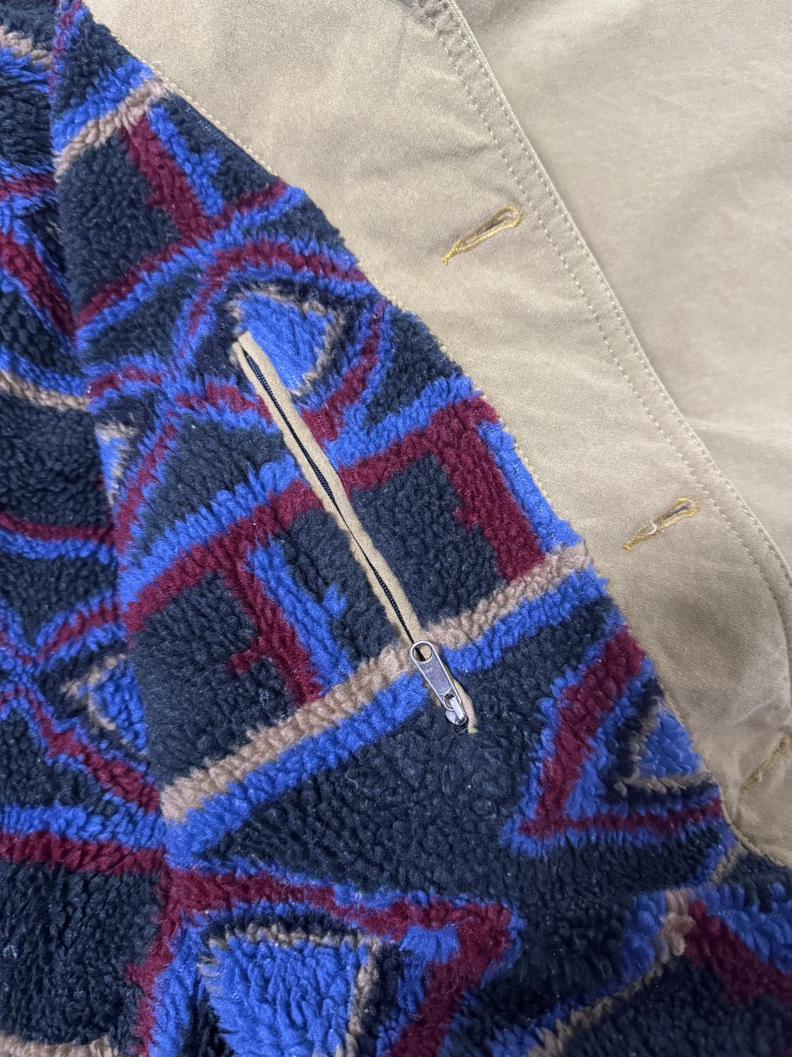 90s 파타고니아 누에보 레인지 코트 워크 자켓 불스아이 패턴 상품이미지7