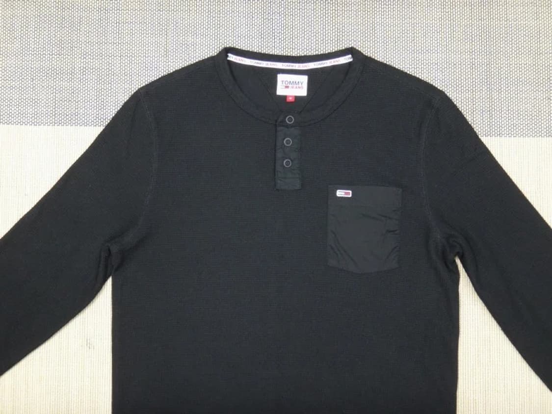 (M/95) 타미진스 블랙 면스판 티셔츠 상품이미지3