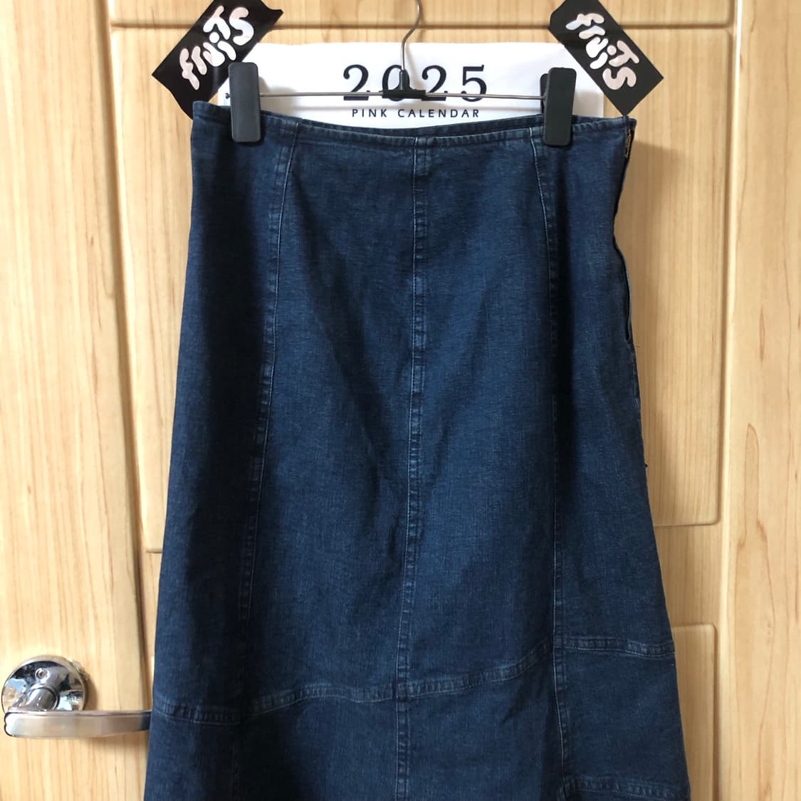 데님 레이스 맥시 스커트 🌁  상품이미지2