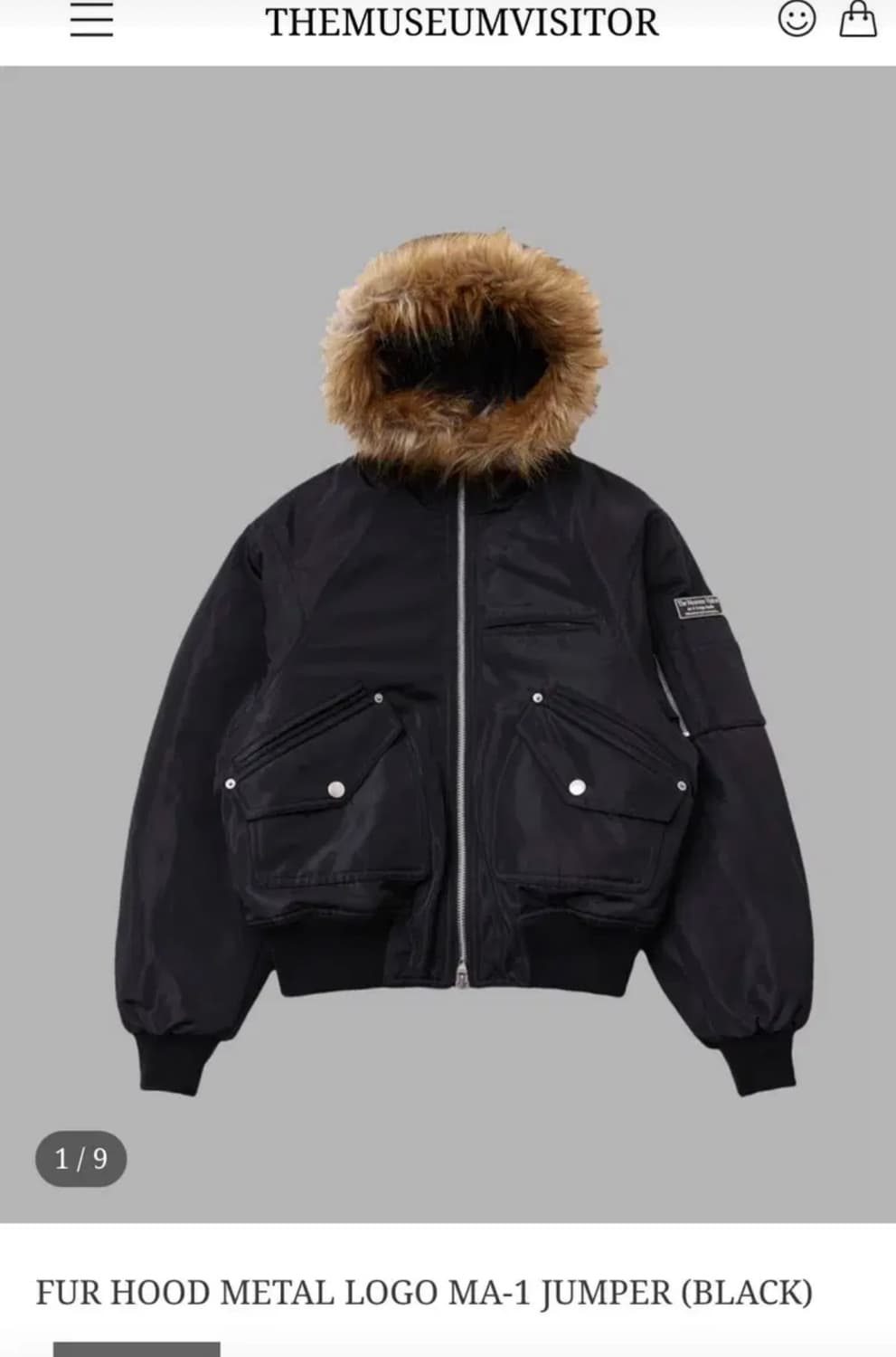 더뮤지엄비지터 MA-1 후드점퍼 상품이미지1