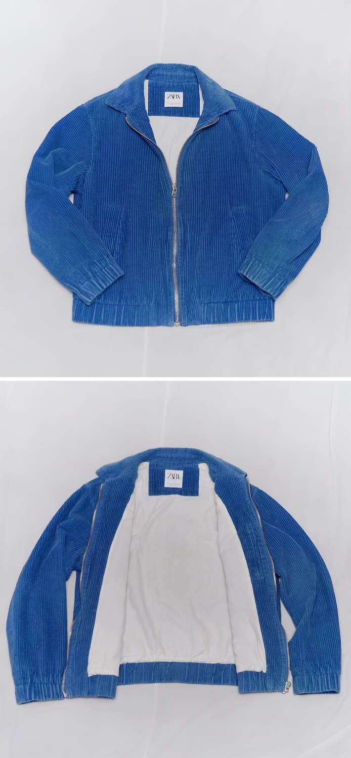 자라 (ZARA) 빅코듀로이 집업 블루종 자켓 (M / 100+) 상품이미지2