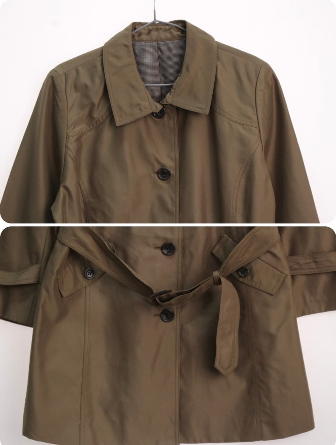 빈티지 반코트 반트렌치코트 야상 자켓 상품이미지2