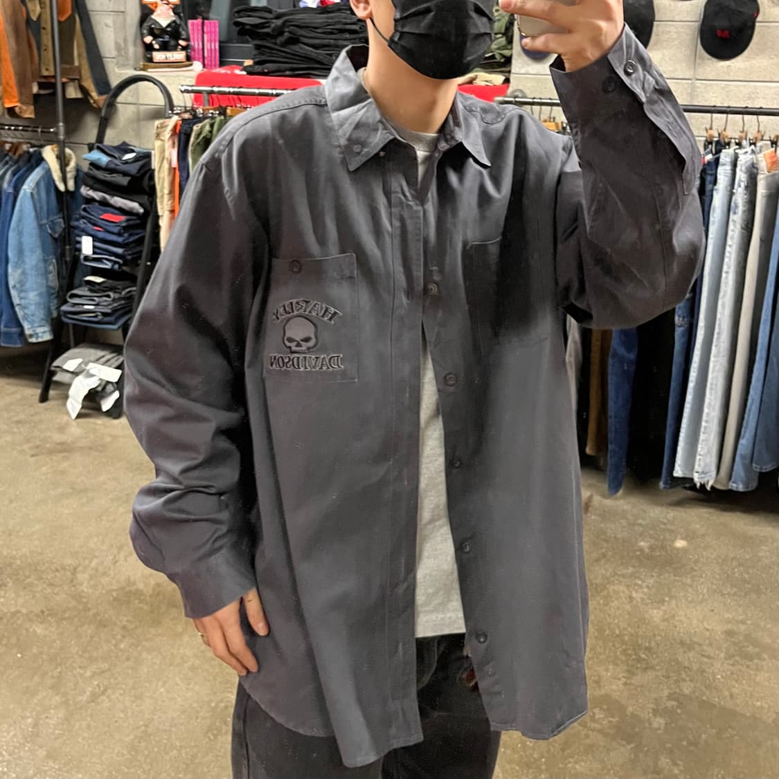 할리데이비슨 윌리지 스컬 셔츠 (110-115) 상품이미지6