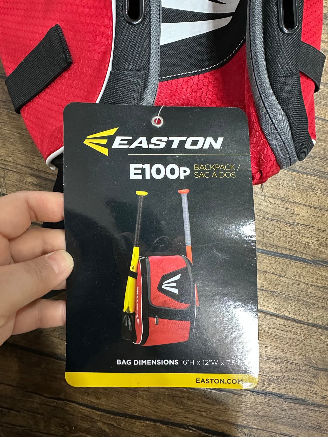 이스턴 E100p 야구 백팩 레드 (새제품) 상품이미지5