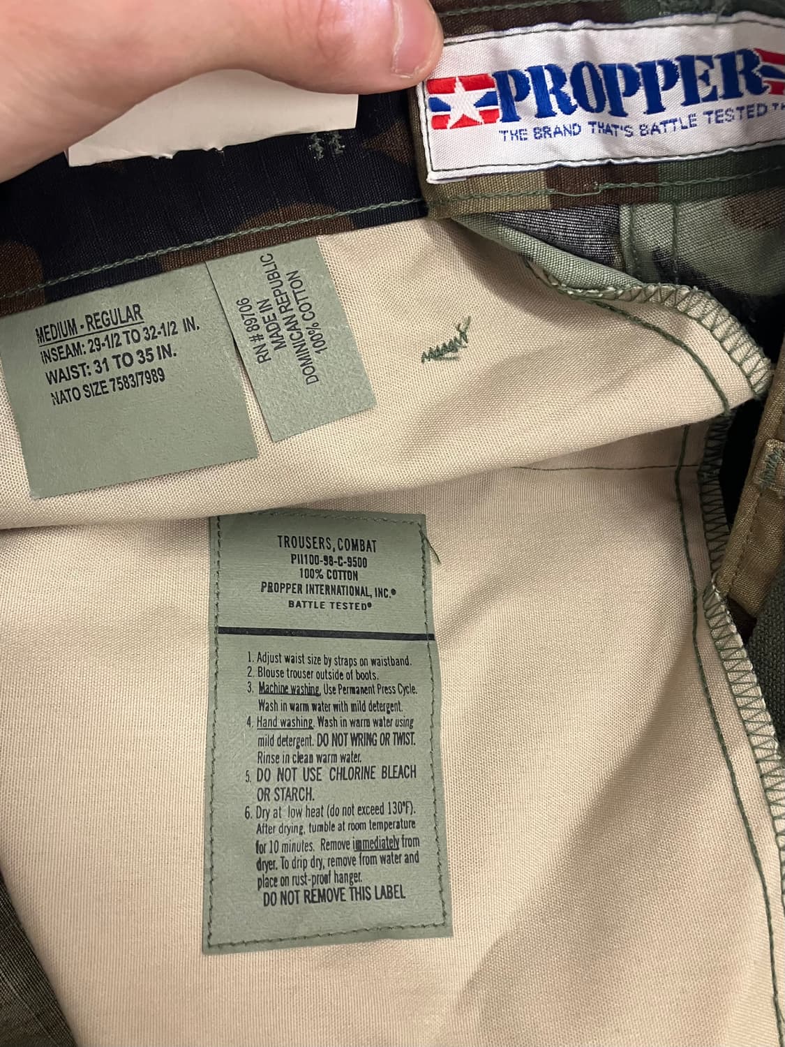 N224 미군 프로퍼 우드랜드 카모 팬츠 상품이미지4