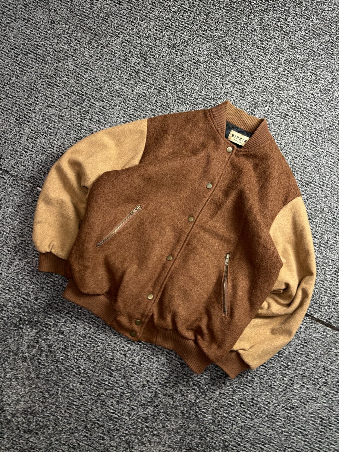 BIRKIN 빈티지 모직 바시티 자켓 2504 상품이미지1