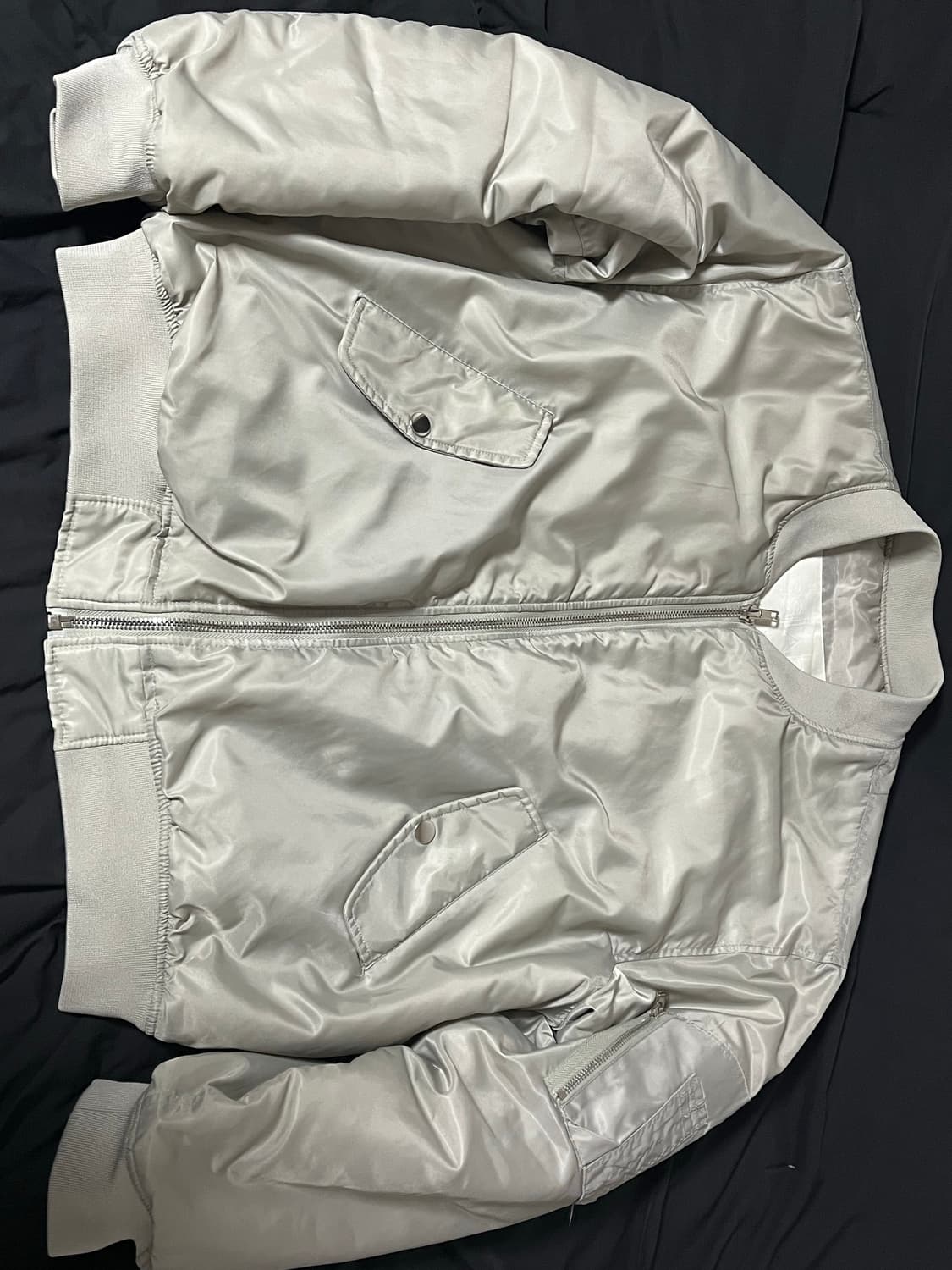 라이트그레이 Ma-1 보머자켓 상품이미지1