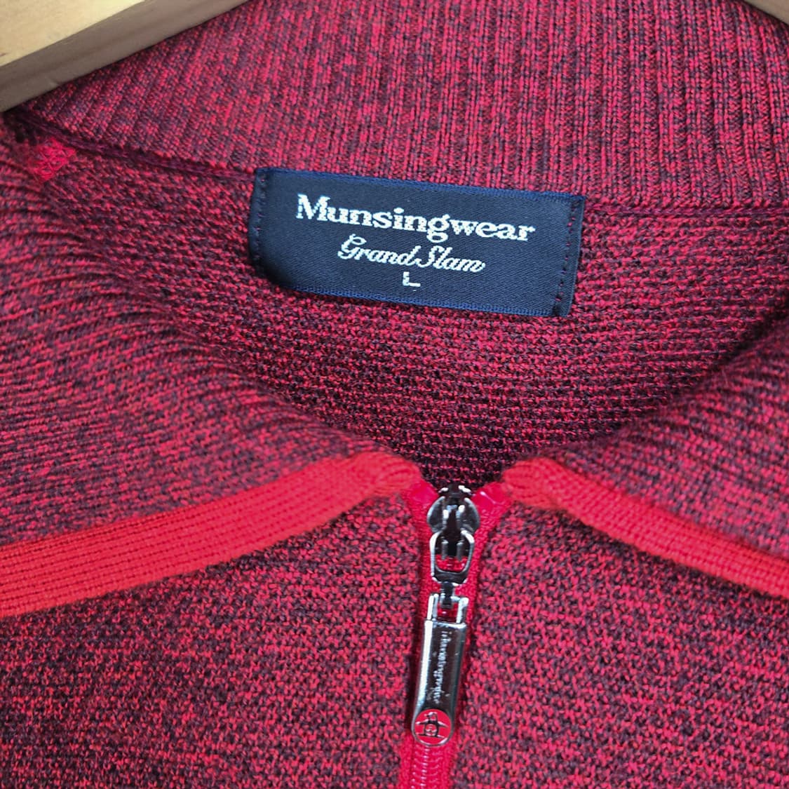 먼싱웨어(Munsingwear) 그랜드슬램 울 하프집업 니트 100 상품이미지5