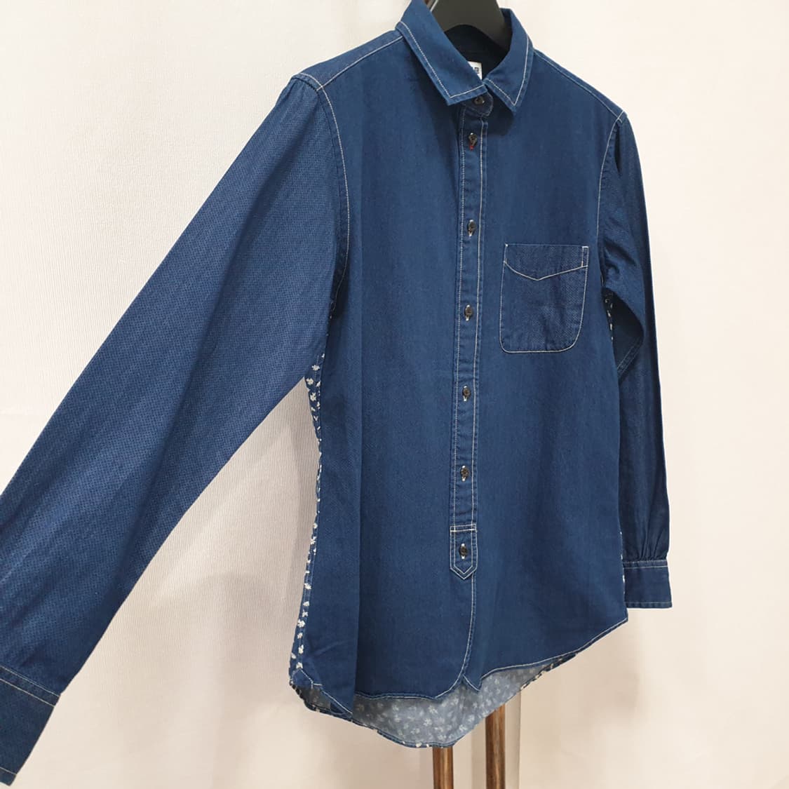 유니클로 X 이네스 드라 프레상쥬 코튼 패턴 긴팔 셔츠 m 상품이미지2