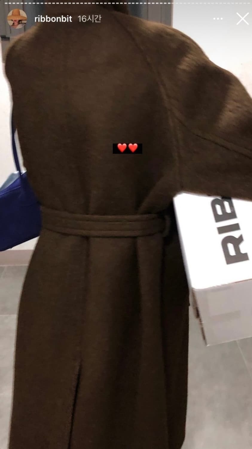 리본빛 May Alpaca Raglan Coat(브라운) 상품이미지1