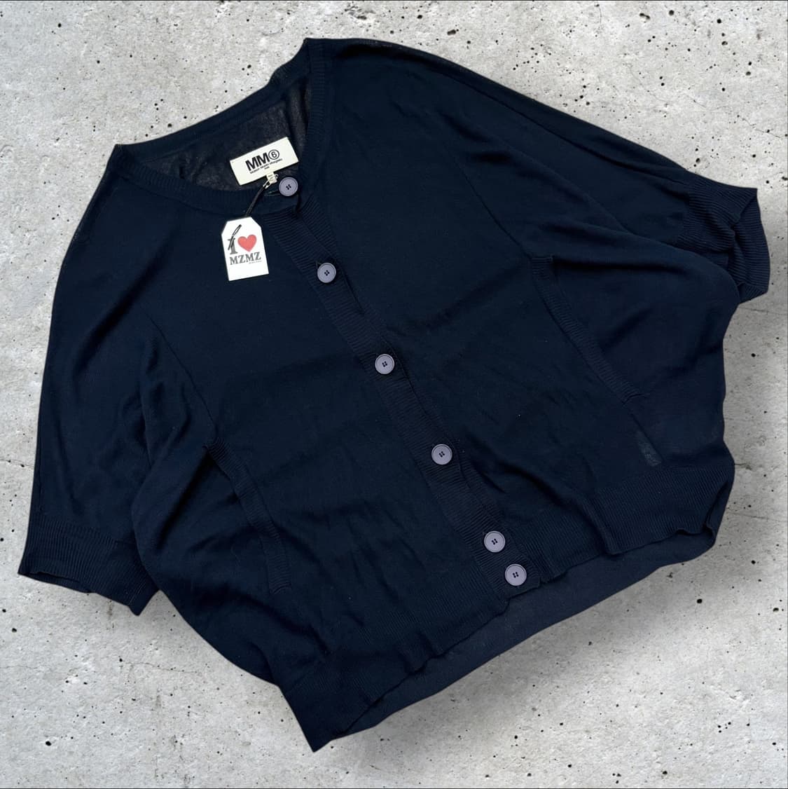 [S] 14s MM6 메종 마르지엘라 네이비 가디건 B860 상품이미지1