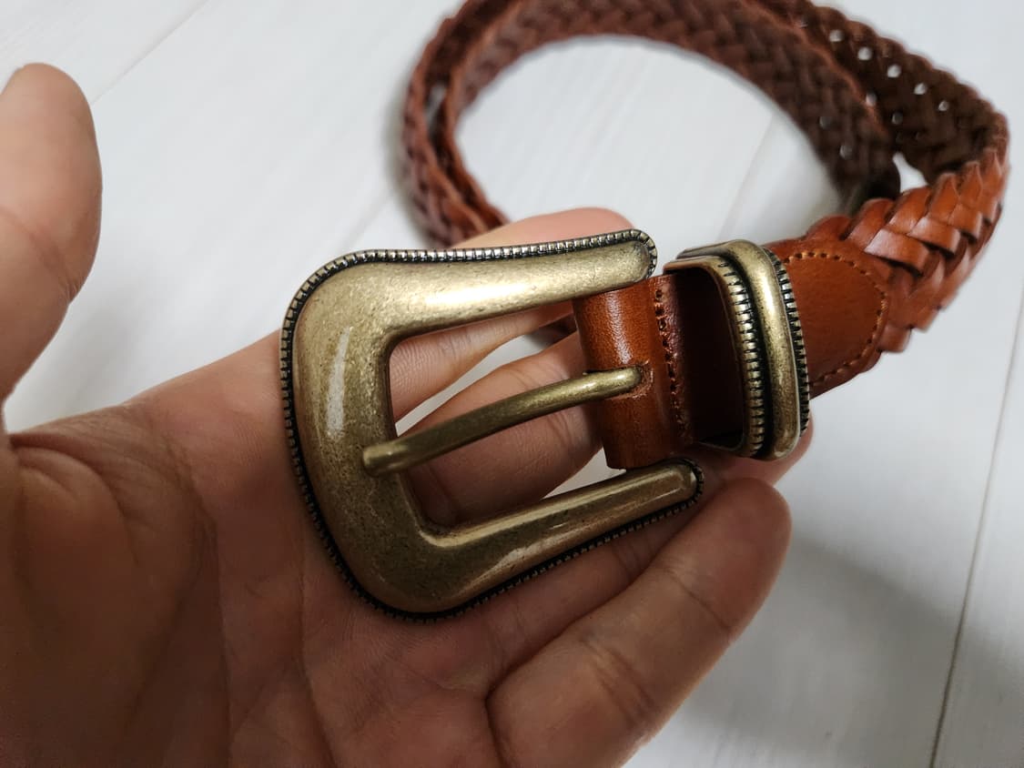 지오다노 웨스턴 레더 브라운 벨트 상품이미지2