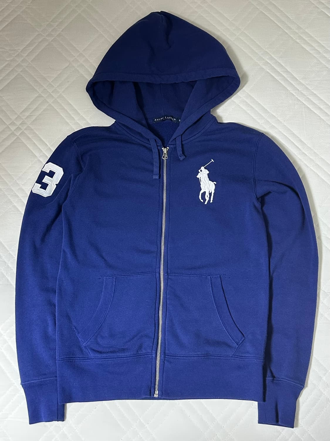 폴로 랄프로렌 빅포니 블루 후드집업 상품이미지1