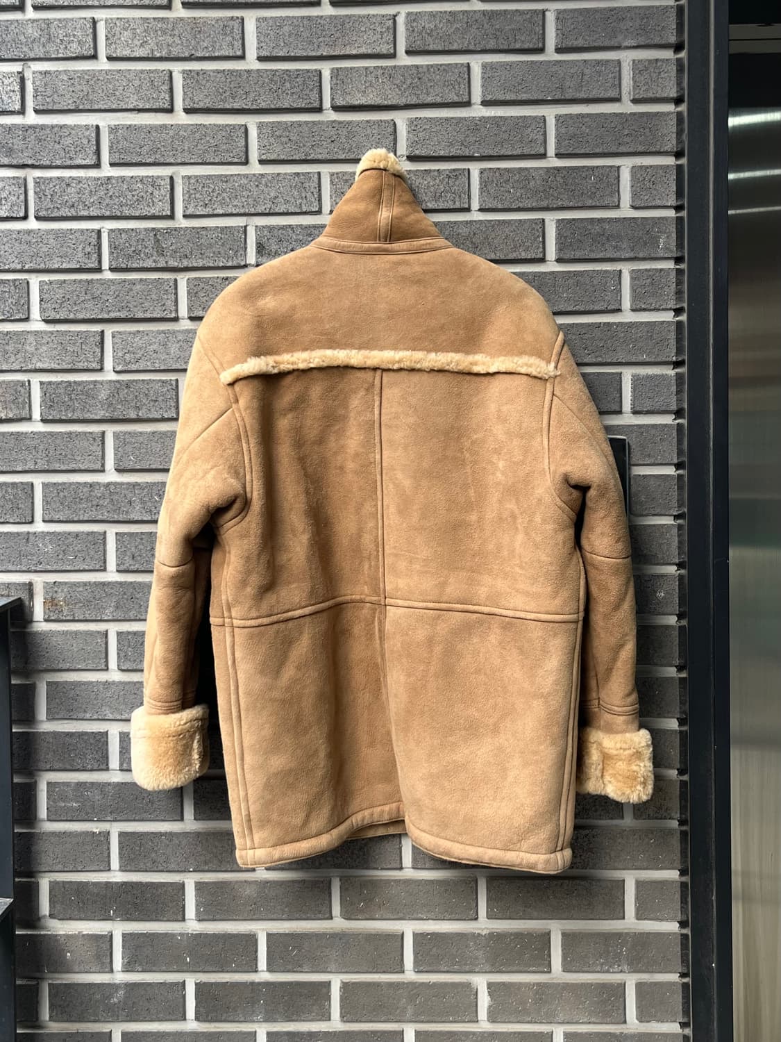 90s 램스킨 양가죽 스웨이드 시어링 자켓 상품이미지7