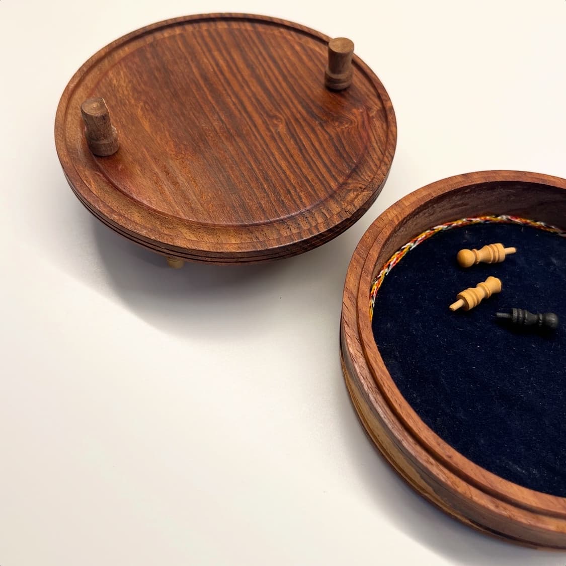 빈티지 라운드 원목 체스게임 상품이미지5