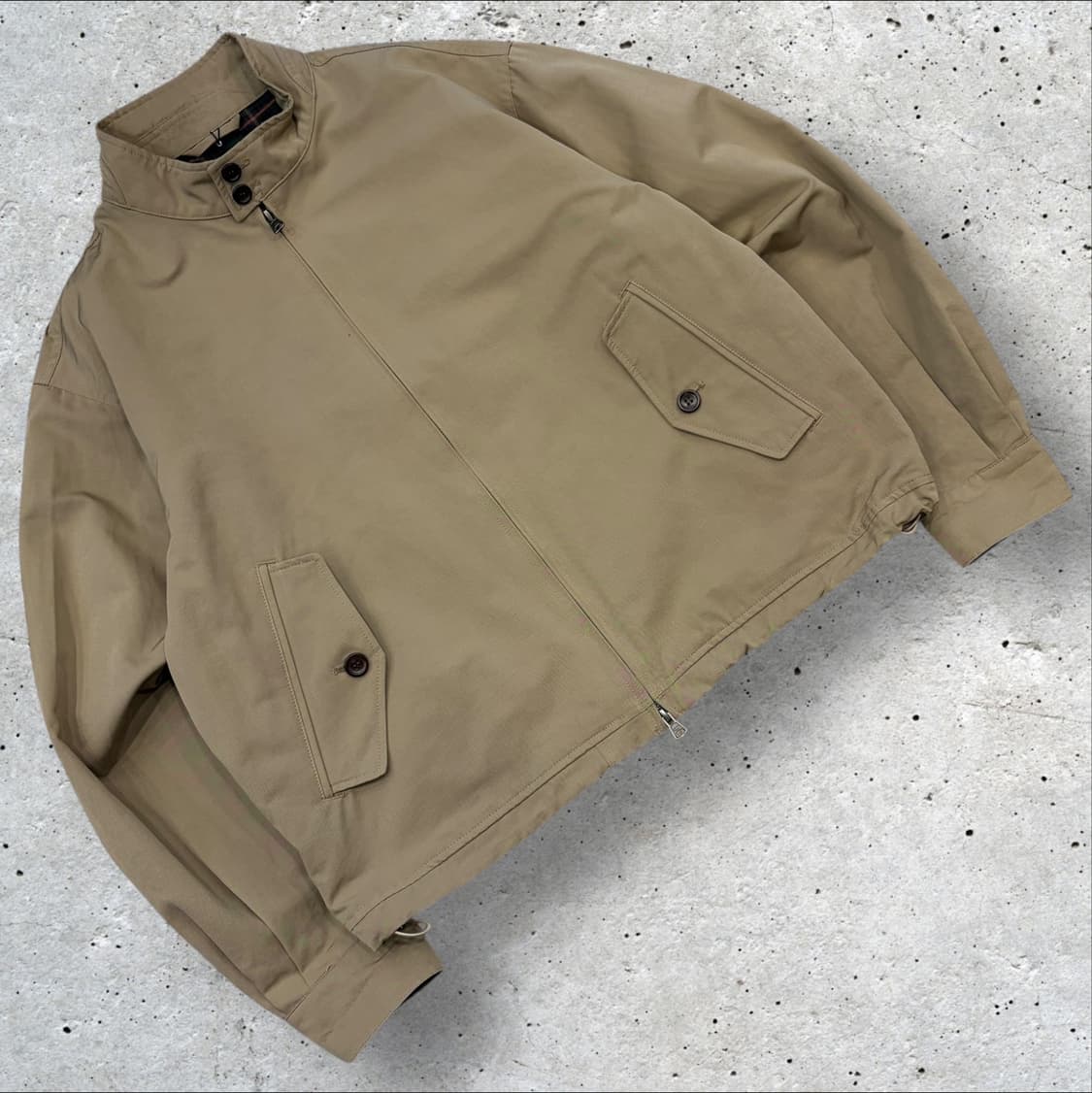 [M] 프리즘웍스 베이지 코튼 해링턴 자켓 B533 상품이미지1