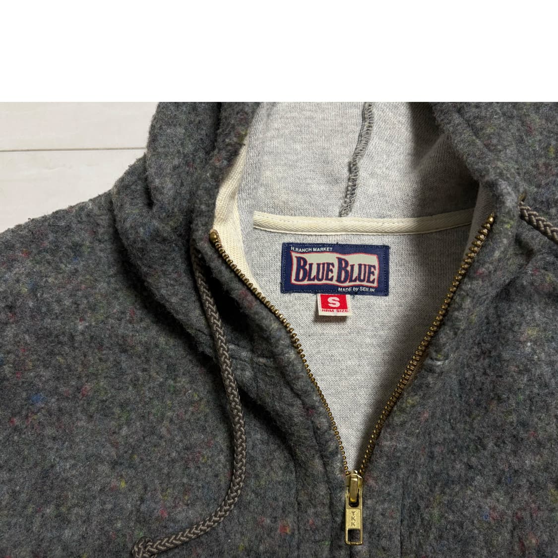 블루블루재팬 블랭킷 후드 집업 상품이미지3