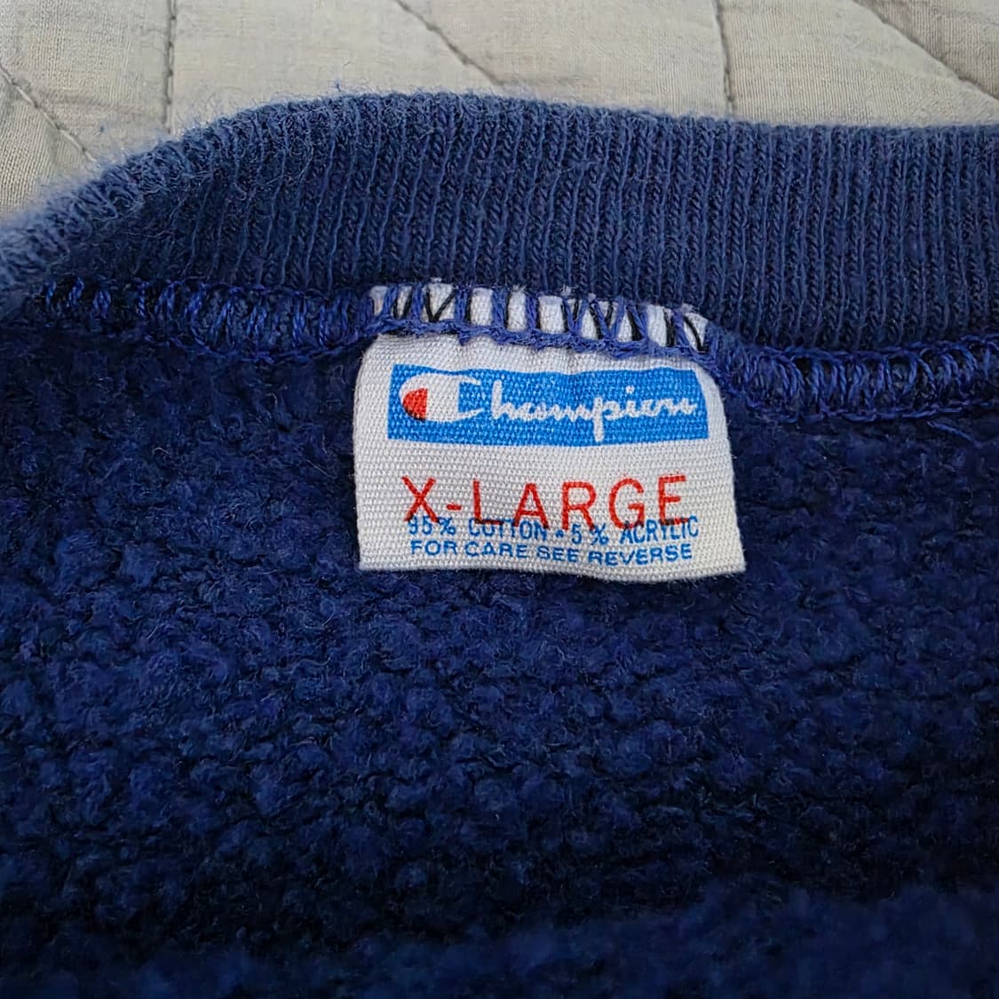 [XL] 70s 빈티지 챔피온 스웻 맨투맨 페이디드 네이비 트루빈티지 상품이미지6