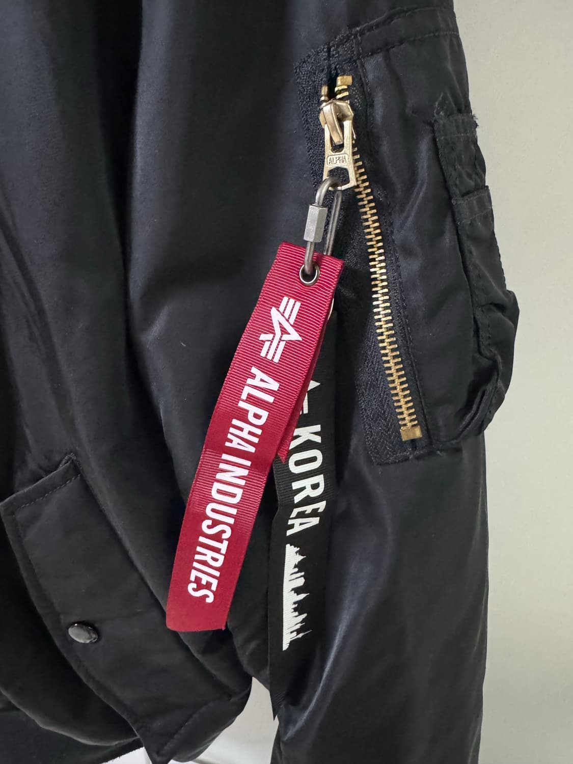 알파인더스트리 ma-1 블랙 XL 상품이미지3