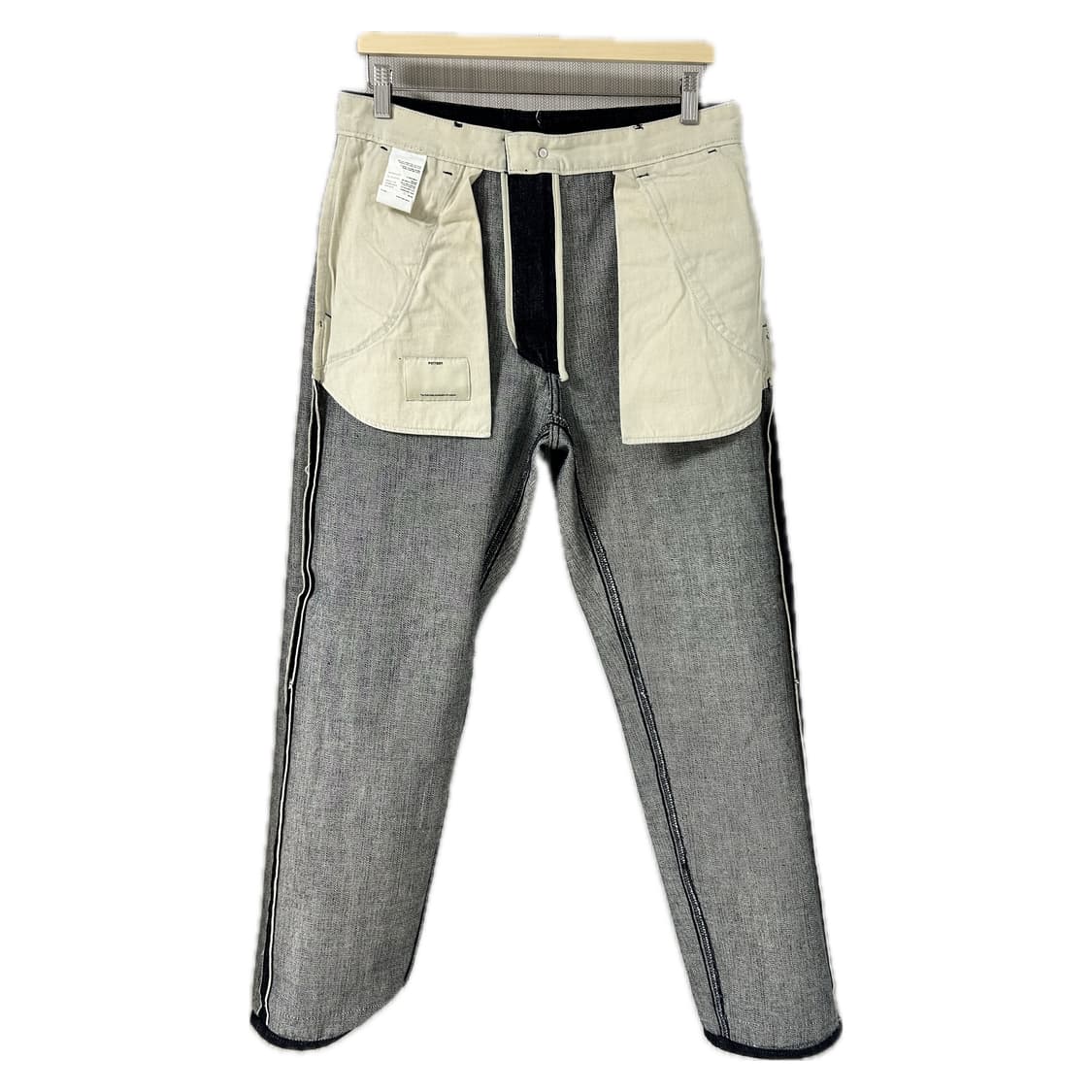 [3] 포터리 논워시드 셀비지 와이드 데님 상품이미지4