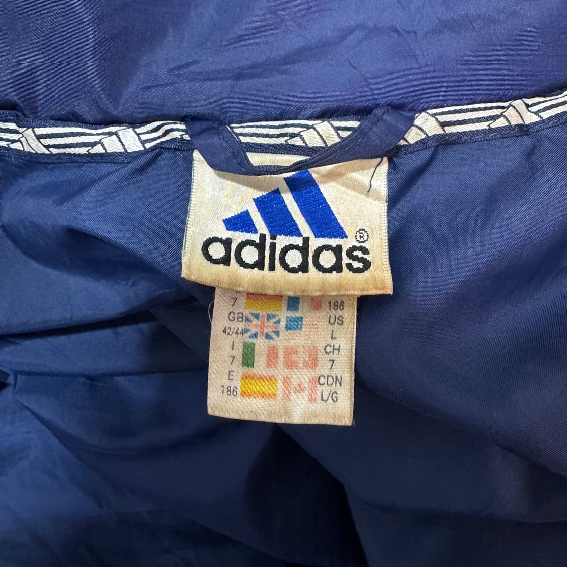 80s 아디다스 삼선 점퍼 (XL)   상품이미지5