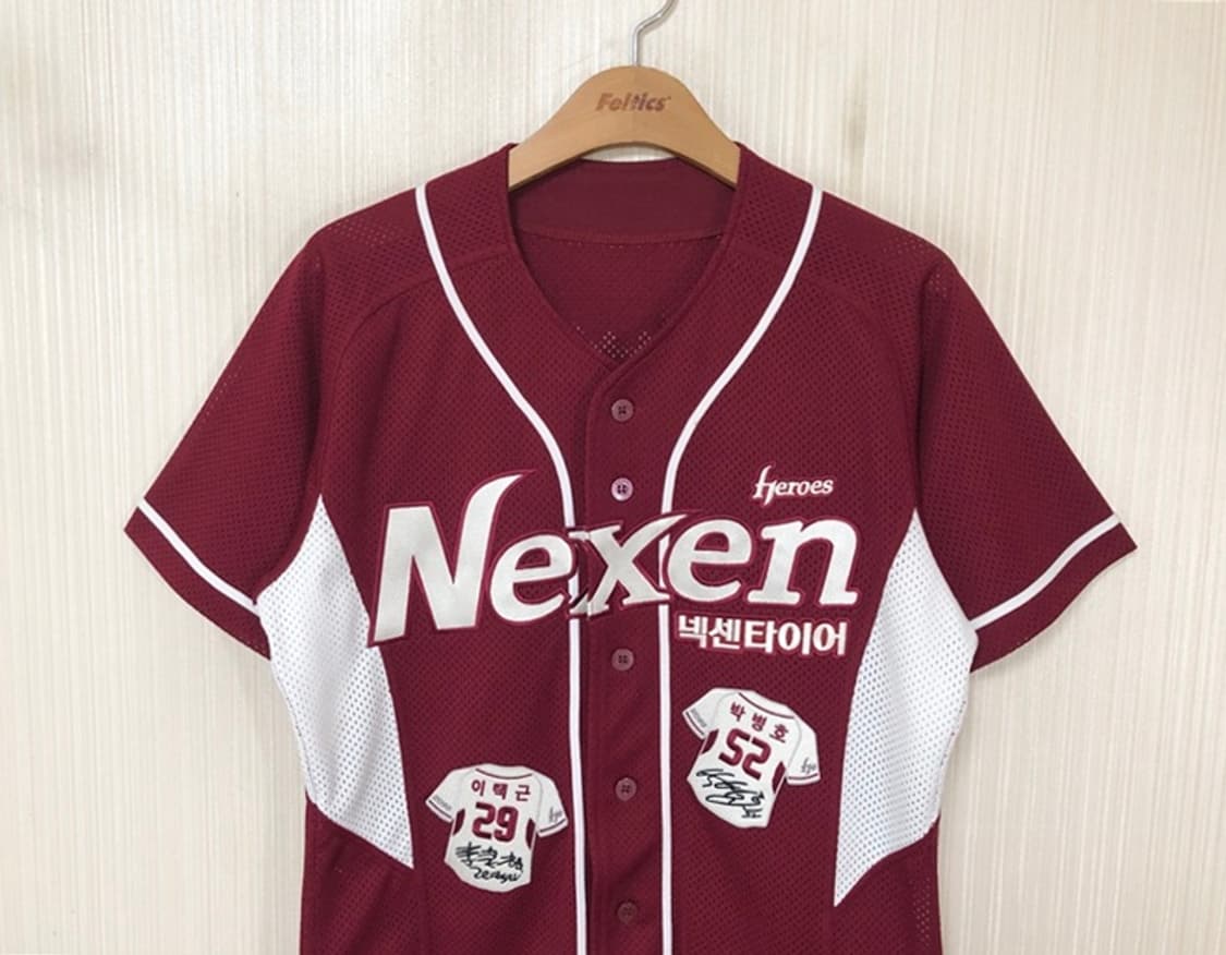 KBO 위팬 넥센(키움)히어로즈 원정유니폼/져지 90 #52 박병호 상품이미지3